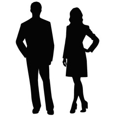 business people silhouette 