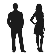 business people silhouette 