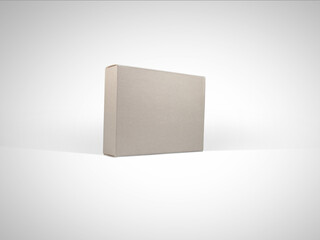 Creative concept of medic paper box isolated on plain background ,simple element for your project.
