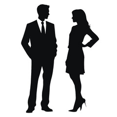 business people silhouette 