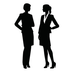 business people silhouette 
