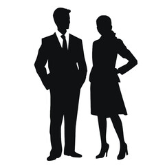 business people silhouette 