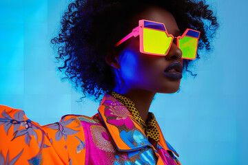 clothing with fluorescent colors and patterns