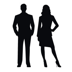 business people silhouette 
