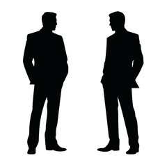 business people silhouette 
