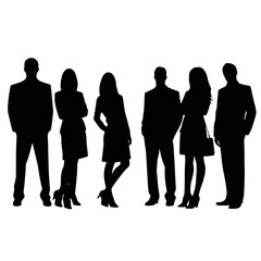 business people silhouette 
