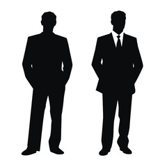 business people silhouette 
