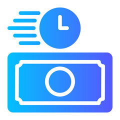 real time transfer gradient icon