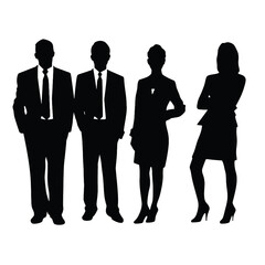 business people silhouette 
