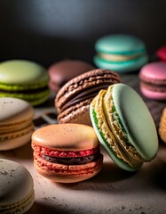 Macarons, product photography for restaurants