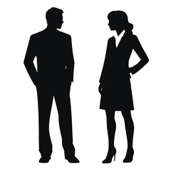 business people silhouette 
