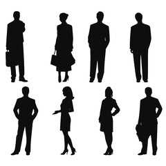 business people silhouette 
