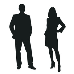 business people silhouette 
