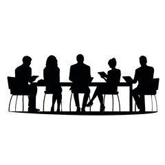 business people silhouette 
