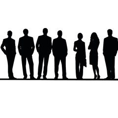 business people silhouette 
