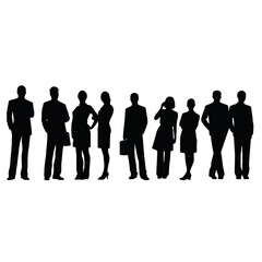 business people silhouette 
