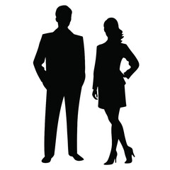 business people silhouette 
