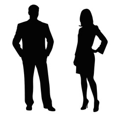 business people silhouette 