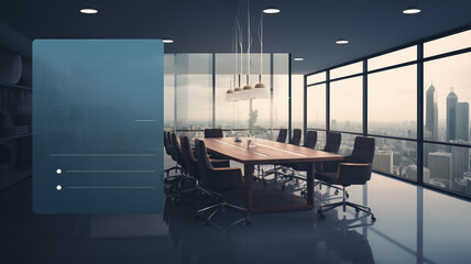 Template view of a modern office interiors background.