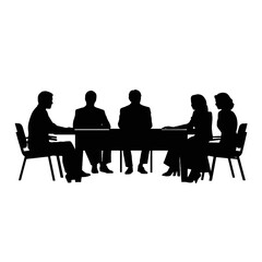 business people silhouette 