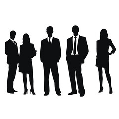 business people silhouette 