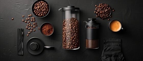 Coffee Connoisseur's Dream Flat Lay

