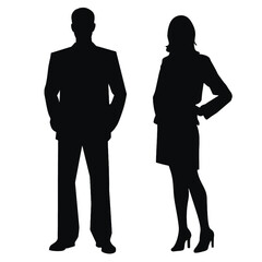 business people silhouette 