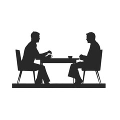 business people silhouette 