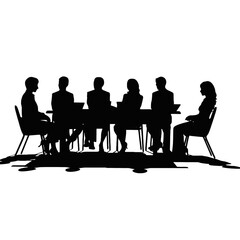 business people silhouette 
