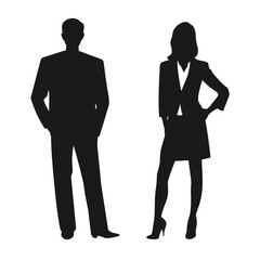 business people silhouette 