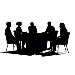 business people silhouette 