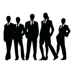 business people silhouette 