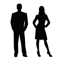 business people silhouette 