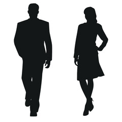 business people silhouette 