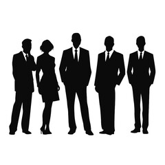 business people silhouette 