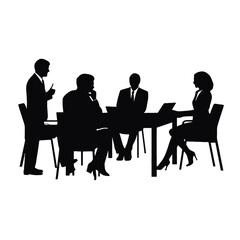 business people silhouette 