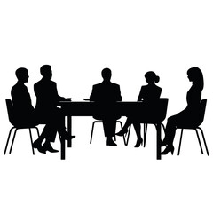 business people silhouette 