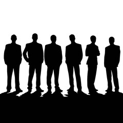 business people silhouette 