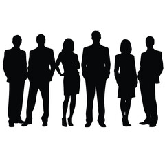business people silhouette 
