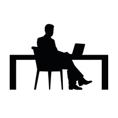 Fototapeta premium business people silhouette 