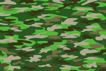 abstract illustration with texture of military camouflage green and brown colors © hunterpic2013
