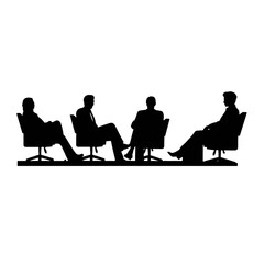business people silhouette 