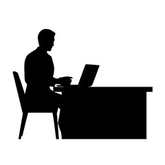 business people silhouette 