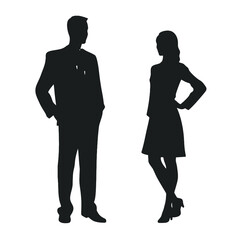 business people silhouette 