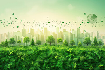 The focus on sustainability is likely to persist, with increased efforts toward eco-friendly practices in various industries - obrazy, fototapety, plakaty