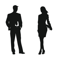 business people silhouette 