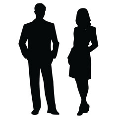 business people silhouette 