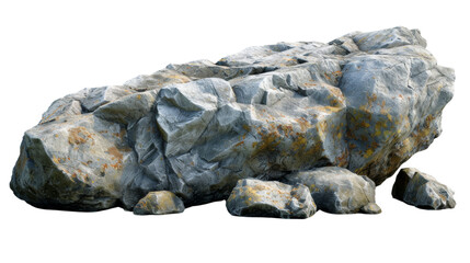 Heavy Reef Rock Isolated on Transparent or White Background, PNG