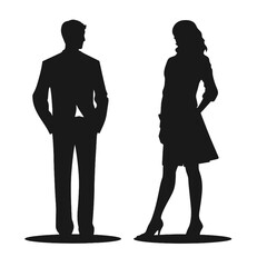 business people silhouette 