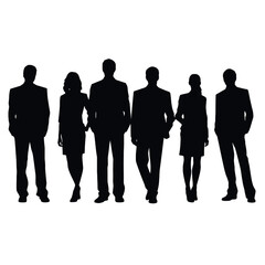 business people silhouette 